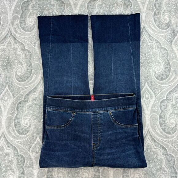 Spanx Mid-Rise Crop Flare Jeans - Picture 2 of 5